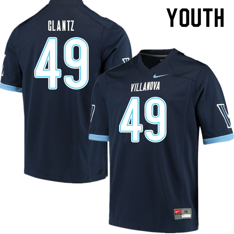 Youth #49 Julian Glantz Villanova Wildcats College Football Jerseys Sale-Navy